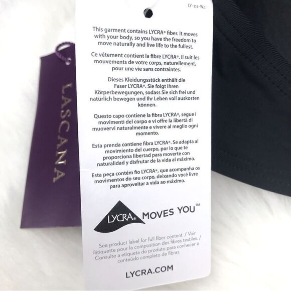 LASCANA New Black Sequin Convertible Swim Bikini / Bandeau Top - Picture 11 of 13